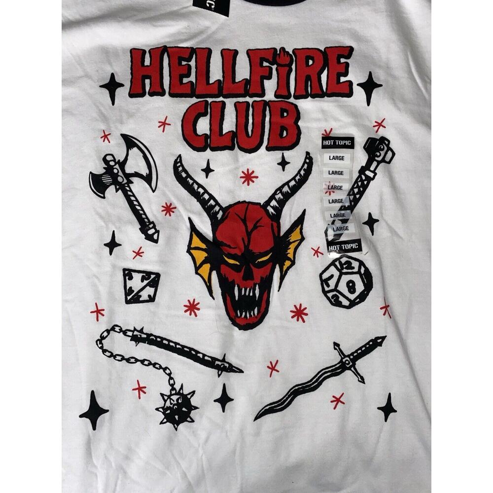 *NEW* Hellfire Club Stranger Things Men’s Graphic T-shirt Size Large